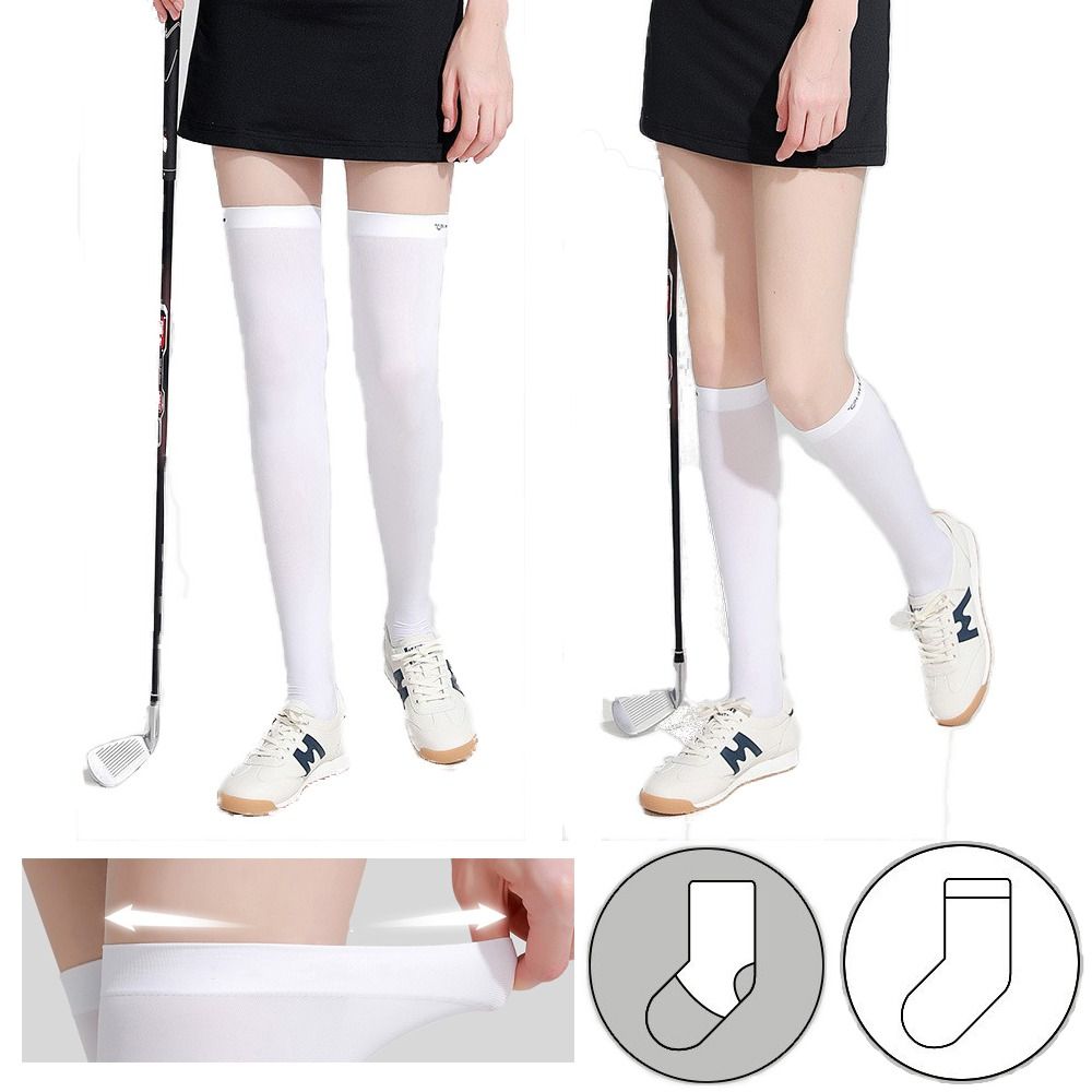 Ankle Support Badminton - Ice injSunscreen-Chaussettes hautes noires et blanches