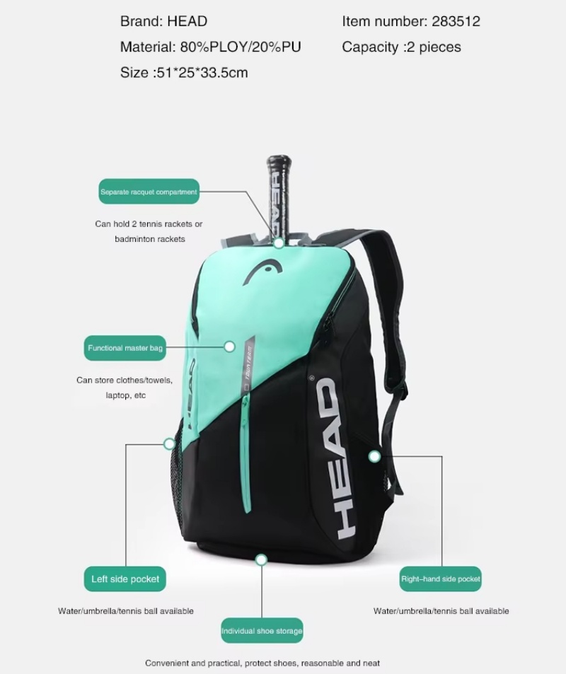 HEAD Tennis sac à dos Tour Tea - Backpack Racket Bag avis et prix