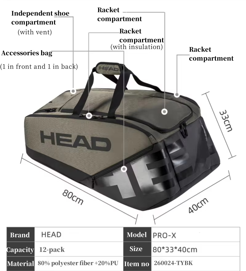 Sac de raquette de tennis séri - Backpack Racket Bag avis et prix
